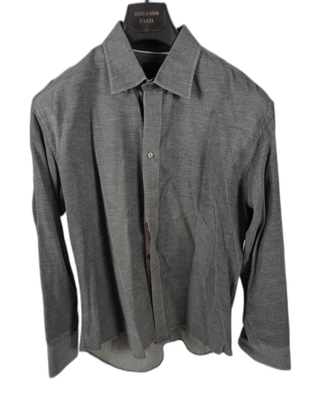 Men’s Zara Man Tailored Fit Dress Shirt Gray XL